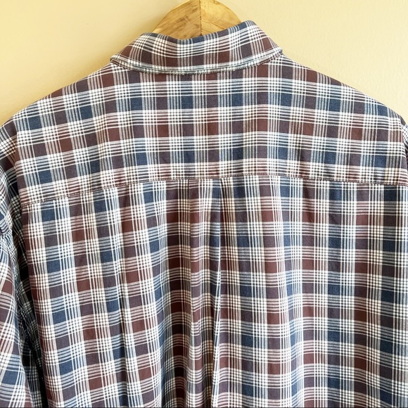 PETER MILLAR Men’s Blue Plaid Dress Shirt Size XL 100% Cotton DRY CLEANED - Picture 7 of 8